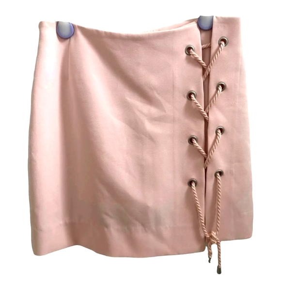 Rebecca Minkoff Lace Up Mini Skirt/skort Size 8 - Picture 4 of 10